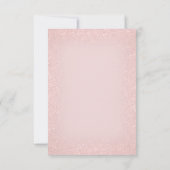 Erste Kommune Katholische Mädchen rosa Einladung (Rückseite)