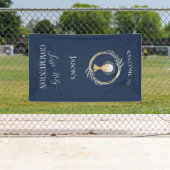 Erste Kommune Klassik Blau und Imitate Goldkreis Banner (Insitu)