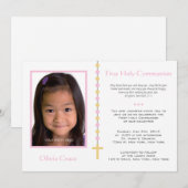 Erste Kommune - Mädchen Einladung (Vorne/Hinten)