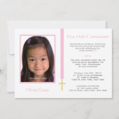 Erste Kommune - Mädchen Einladung (Vorderseite)