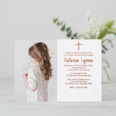 Erste Kommune mit Foto Folien Feiertagskarte (Stehend vorne)