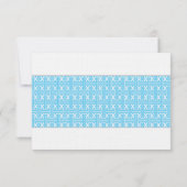 Erste Kommune oder Taufe UAWG | Blau RSVP Karte (Rückseite)