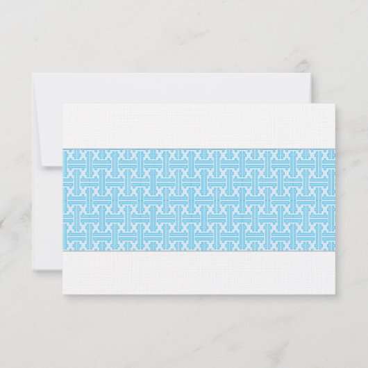 Erste Kommune oder Taufe UAWG | Blau RSVP Karte (Rückseite)