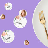 Erste Kommune Rose Gold Blume Foto Konfetti