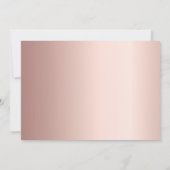 Erste Kommune Rose Gold Foto danke Karte (Rückseite)