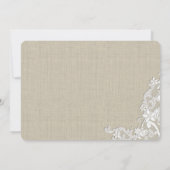 Erste Kommune Rustikale Flora mit Foto Einladung (Rückseite)