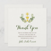 Erste Kommune Vielen Dank | flach Dankeskarte (Vorne/Hinten)