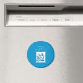 Erste Kommune, Weizen, Trauben blau Magnet (In Situ (Geschirrspüler))