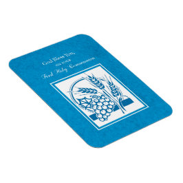 Erste Kommune, Weizen, Trauben blau Magnet