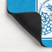 Erste Kommune, Weizen, Trauben blau Mousepad (Ecke)