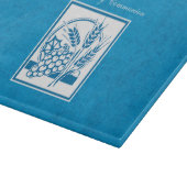 Erste Kommune, Weizen, Trauben blau Schneidebrett (Ecke)