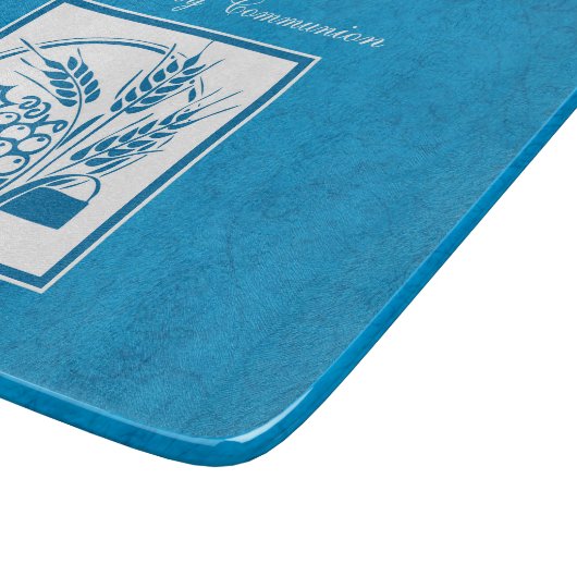 Erste Kommune, Weizen, Trauben blau Schneidebrett (Ecke)