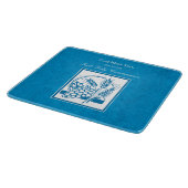 Erste Kommune, Weizen, Trauben blau Schneidebrett (Ecke)