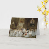 Erste Kommunion, 1867 Karte (Gelbe Blume)