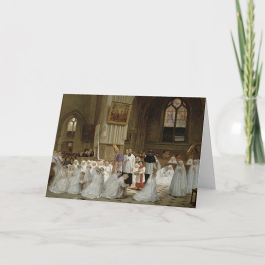Erste Kommunion, 1867 Karte (Vorderseite)