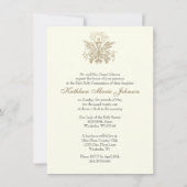 Erste Kommunion Chalice Host Rose Floral Einladung (Rückseite)