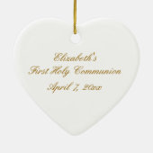 Erste Kommunion Commerative Keramik Ornament (Hinten)