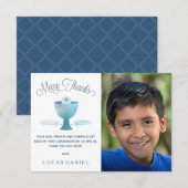 Erste Kommunion danken Ihnen zu kardieren, Dankeskarte (Vorne/Hinten)