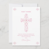 Erste Kommunion Dankeschön Karte - Mädchen, indivi (Vorderseite)