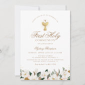 Erste Kommunion der Magnolien Einladung (Vorderseite)