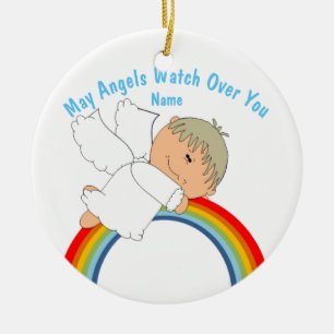 Erste Kommunion des Babys, Taufe, Kinderkind-FOTO Keramik Ornament