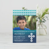 Erste kommunion Foto Card - Einladung des Jungen (Stehend Vorderseite)