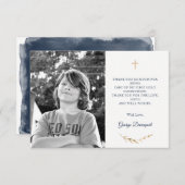 Erste Kommunion Foto Danke Karte (Vorne/Hinten)