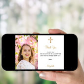 Erste Kommunion Foto Dankeschön Karte