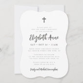 Erste Kommunion für ihr modernes Minimalistisches  Einladung (Vorderseite)