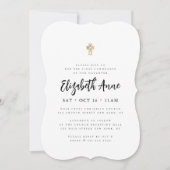 Erste Kommunion für ihr modernes Minimalistisches  Einladung (Vorderseite)