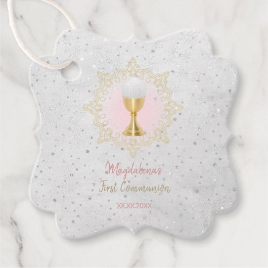 Erste Kommunion Geschenkanhänger (Vorderseite)
