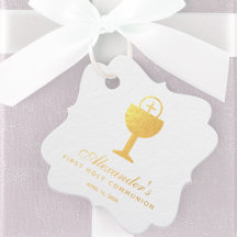 Erste Kommunion Gold Chalice Calligraphie