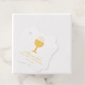 Erste Kommunion Gold Chalice Calligraphie Geschenkanhänger (Mit Box)