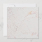 Erste Kommunion Greenery Imitate Gold Marmor Fern Einladung (Rückseite)