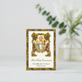 Erste Kommunion Jesus Chalice Erinnerung Visitenkarte (Stehend Vorderseite)