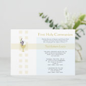 Erste Kommunion - Junge Einladung (Stehend Vorderseite)