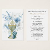 Erste Kommunion Katholische Erinnerung an die Heil (Vorne & Hinten)