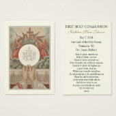 Erste Kommunion Katholische Erinnerung an die Heil (Vorne & Hinten)