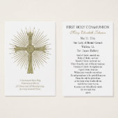 Erste Kommunion Katholische Erinnerung an die Heil (Vorne & Hinten)