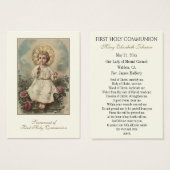 Erste Kommunion Katholische Erinnerung an die Heil (Vorne & Hinten)