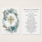 Erste Kommunion Katholische Erinnerung an die Heil (Vorne & Hinten)