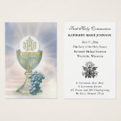 Erste Kommunion Katholische Erinnerung an die Heil (Vorne & Hinten)