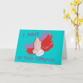 Erste kommunion Kids Shirts & Geschenke Karte (Gelbe Blume)