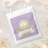 Erste Kommunion, lila erste Kommunion Geschenktütchen (Ausgeschnitten)