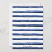 Erste Kommunion mit Blauer Flora Einladung (Rückseite)