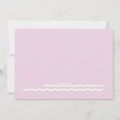 Erste Kommunion Rosa Einladung (Rückseite)