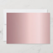 Erste Kommunion rosa Foto danke Karte (Rückseite)