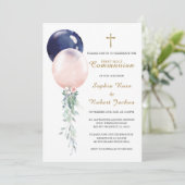 Erste Kommunion Twin Template Einladung (Stehend Vorderseite)