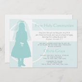 Erste Kommunion und Ankündigung - Mädchen (Vorne/Hinten)