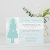 Erste Kommunion und Ankündigung - Mädchen (Stehend Vorderseite)